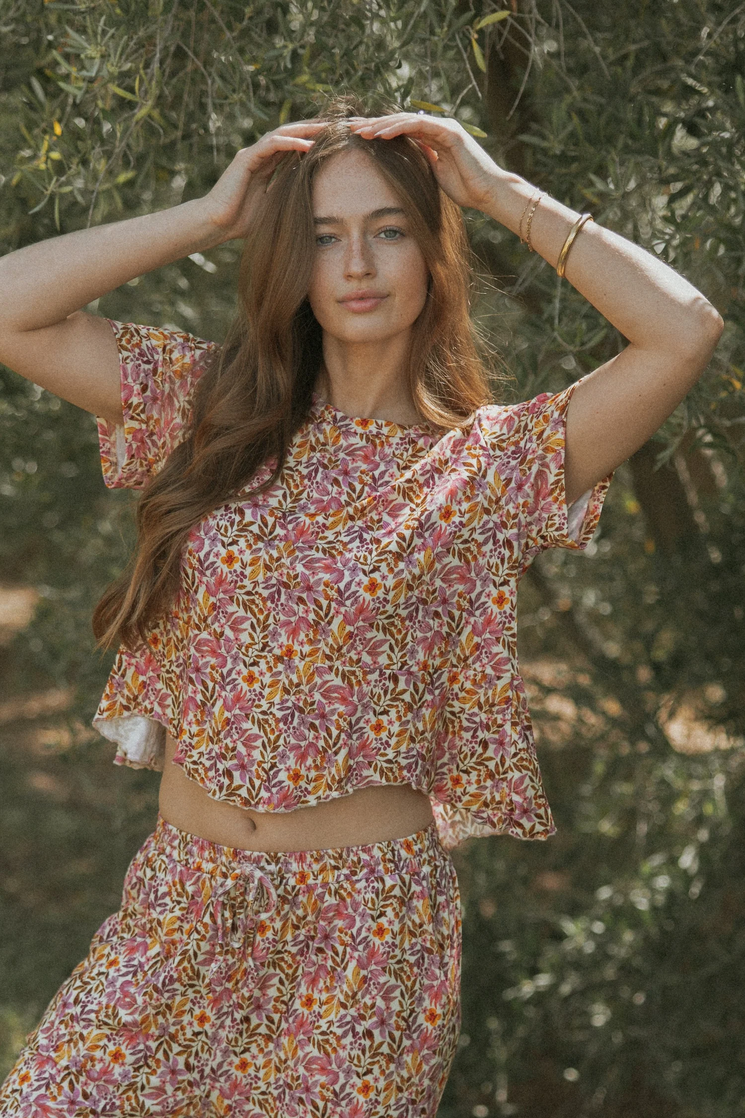 Blossom Top Fuchsia | Floral Pajama - Image 6