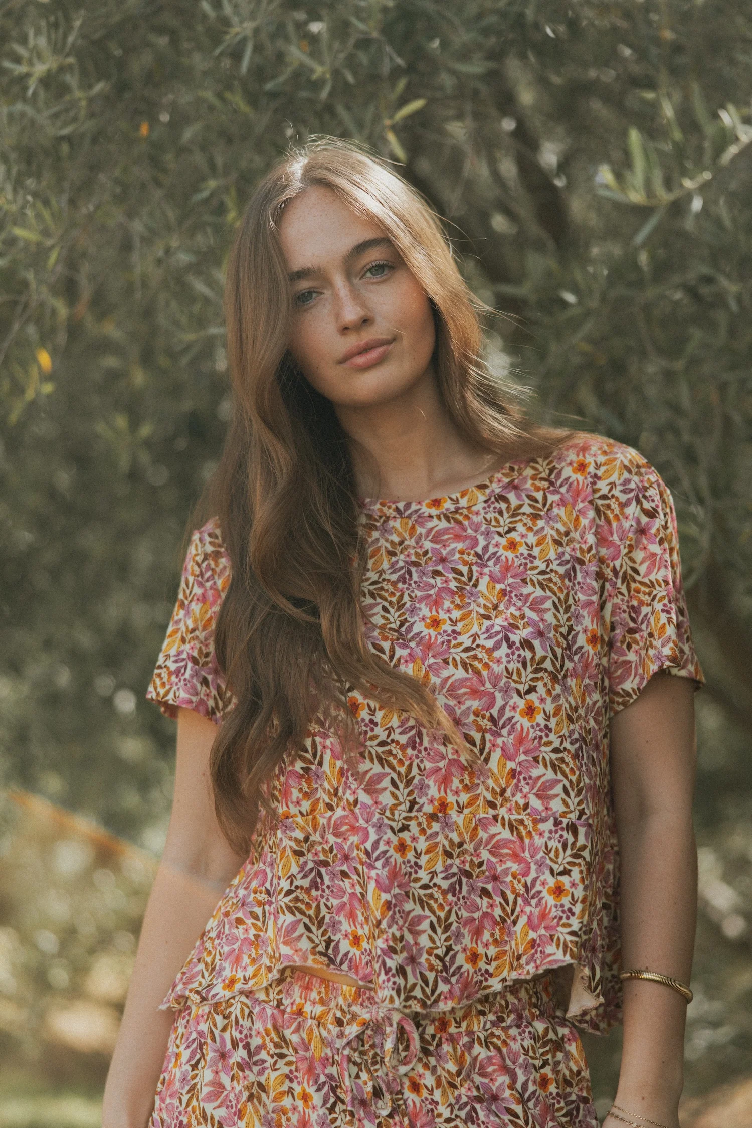 Blossom Top Fuchsia | Floral Pajama - Image 8
