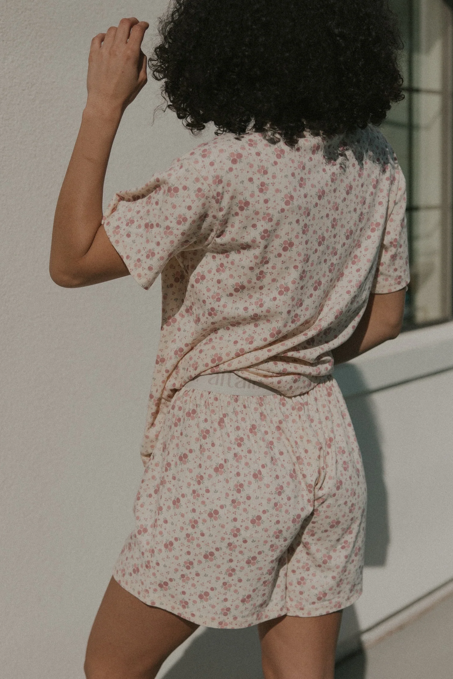Juliet Shorts in Rose | Mid-Length Floral Boxer Short - Image 7