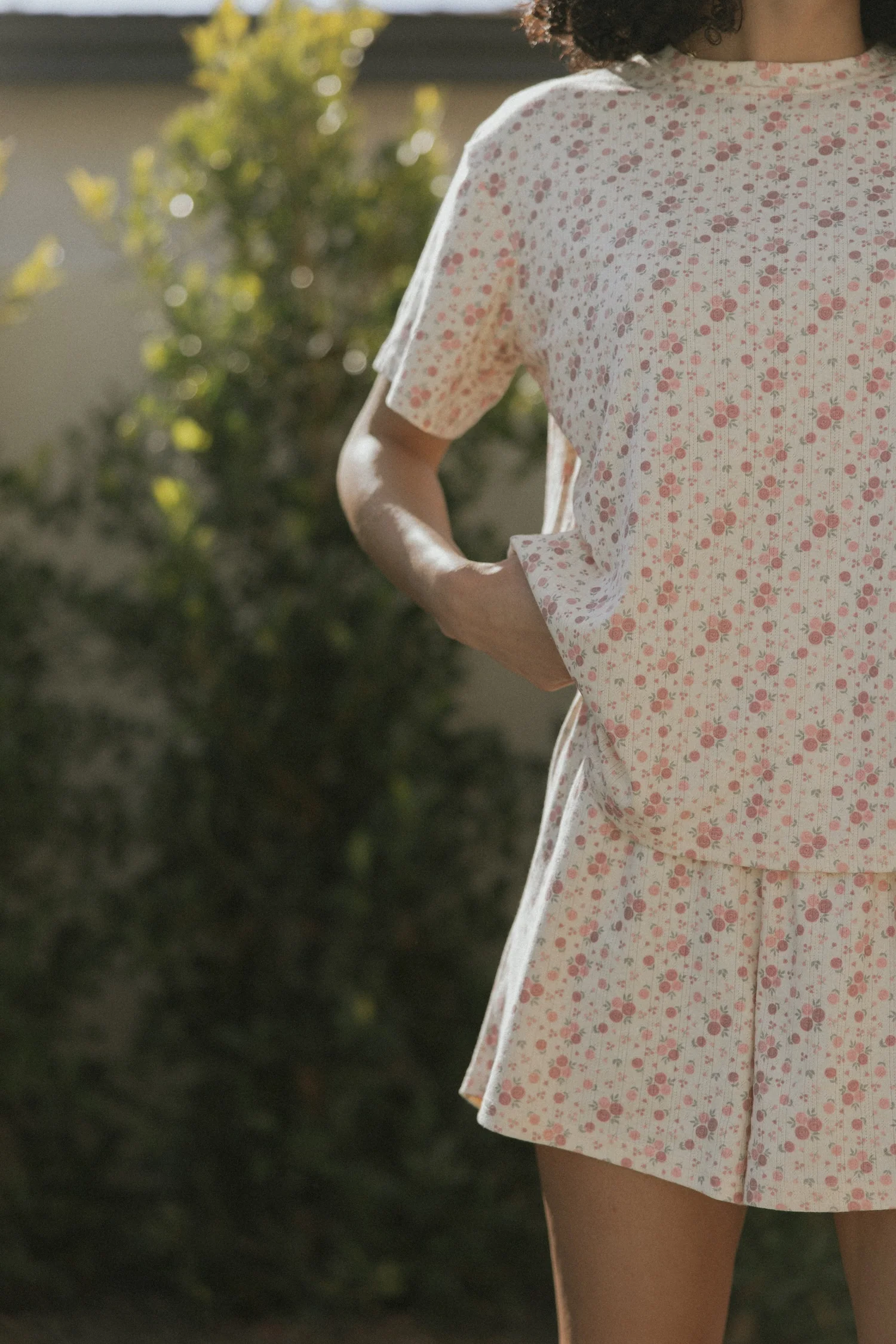 Juliet Top in Rose | Floral Oversized T-Shirt - Image 5