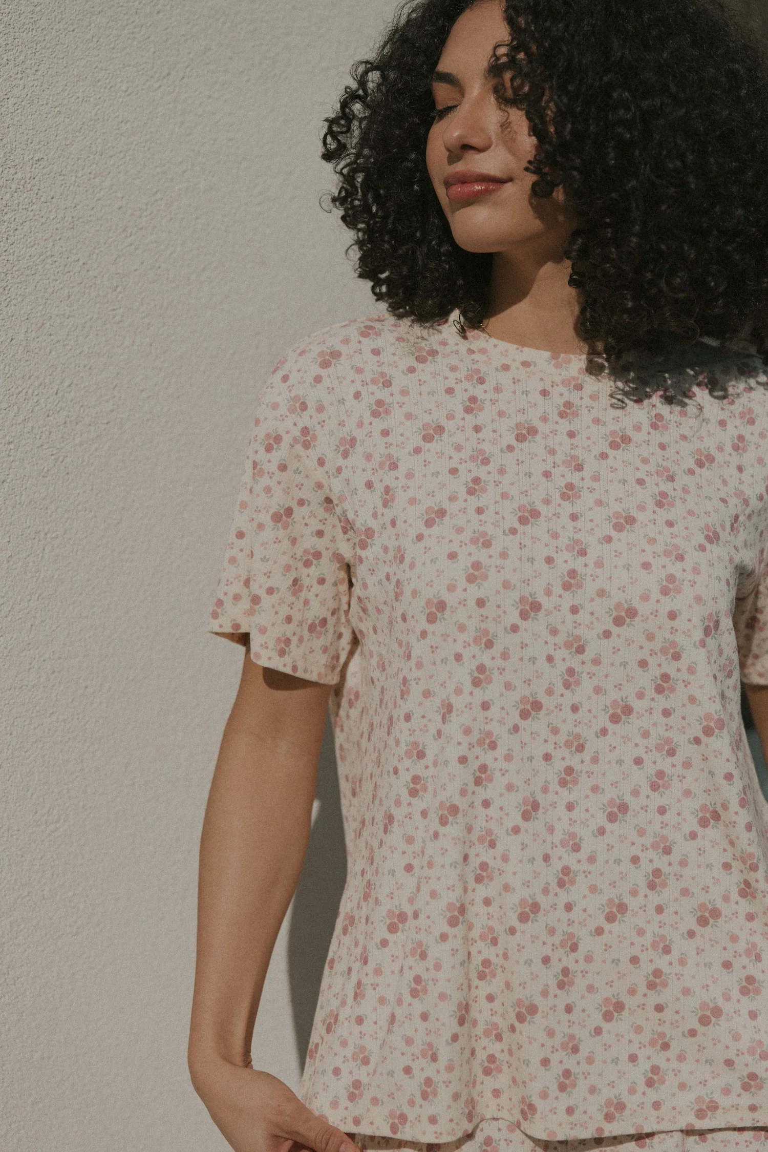 Juliet Top in Rose | Floral Oversized T-Shirt - Image 7