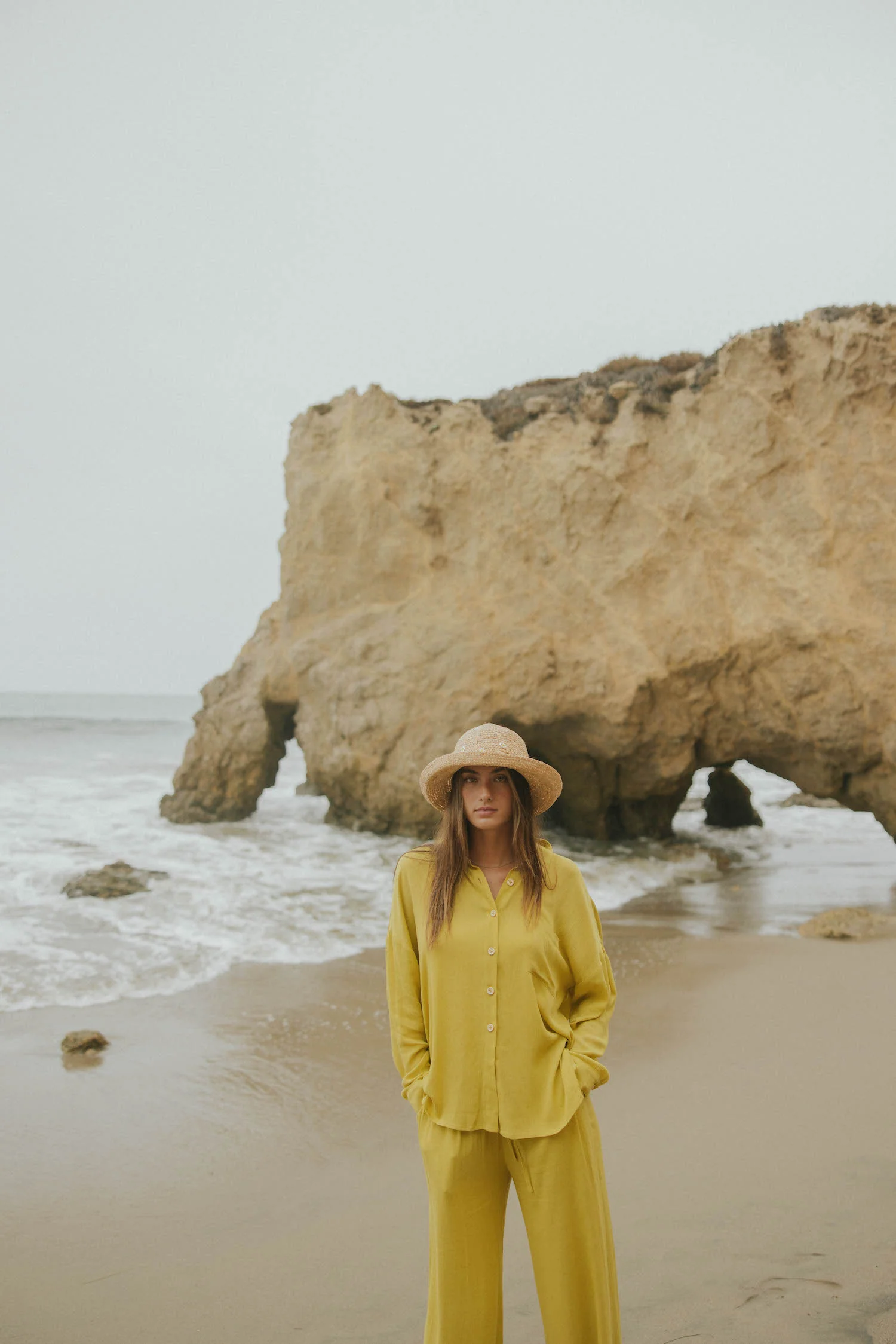 Cove Flowy Beach Pant | Canary - Image 7