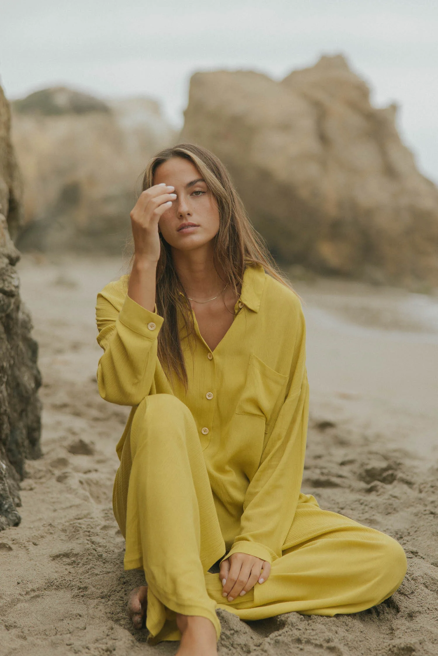 Cove Lightweight Button Down | Canary - Image 6