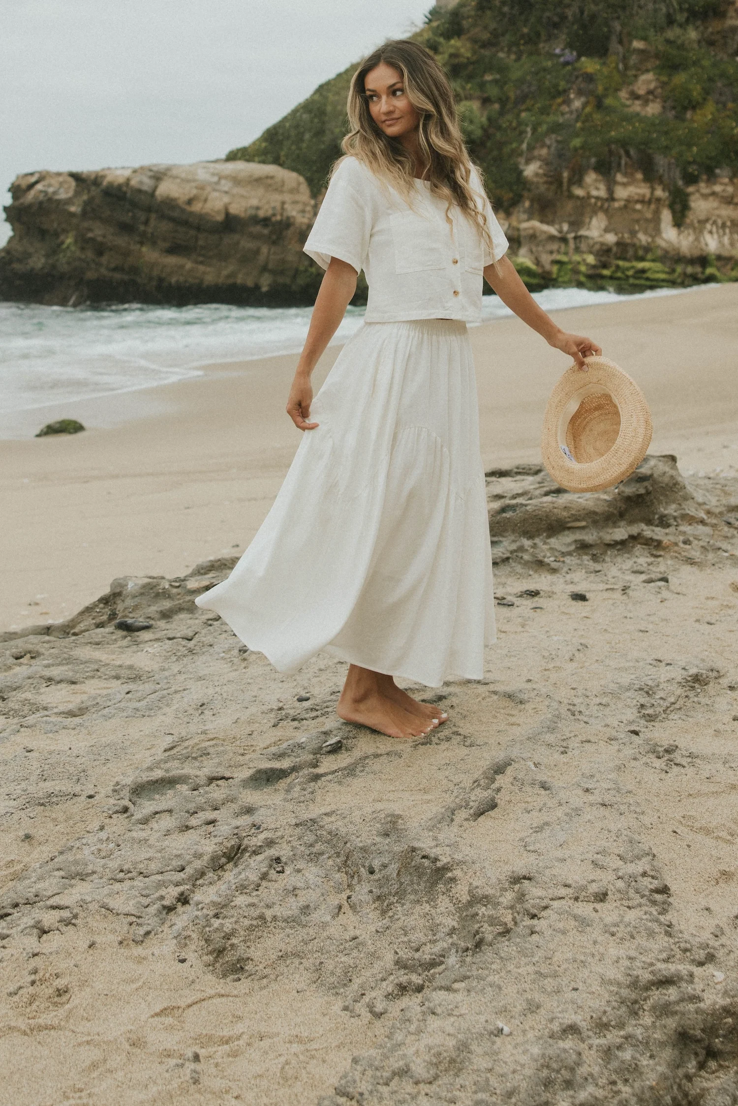 Isla Top in White | White Short Sleeve Blouse - Image 5
