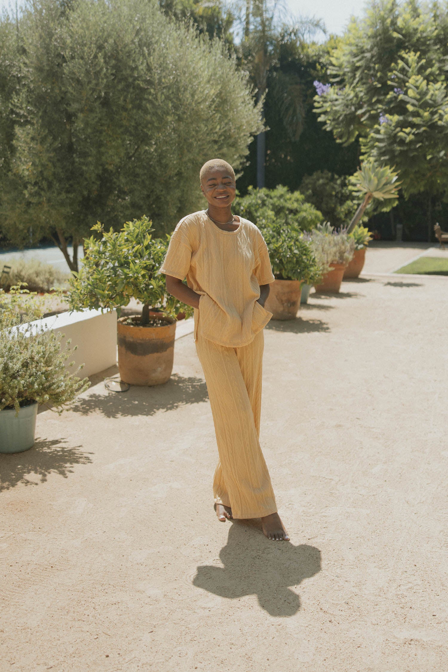 Cielo Cable Knit Pant | Sunshine - Image 3