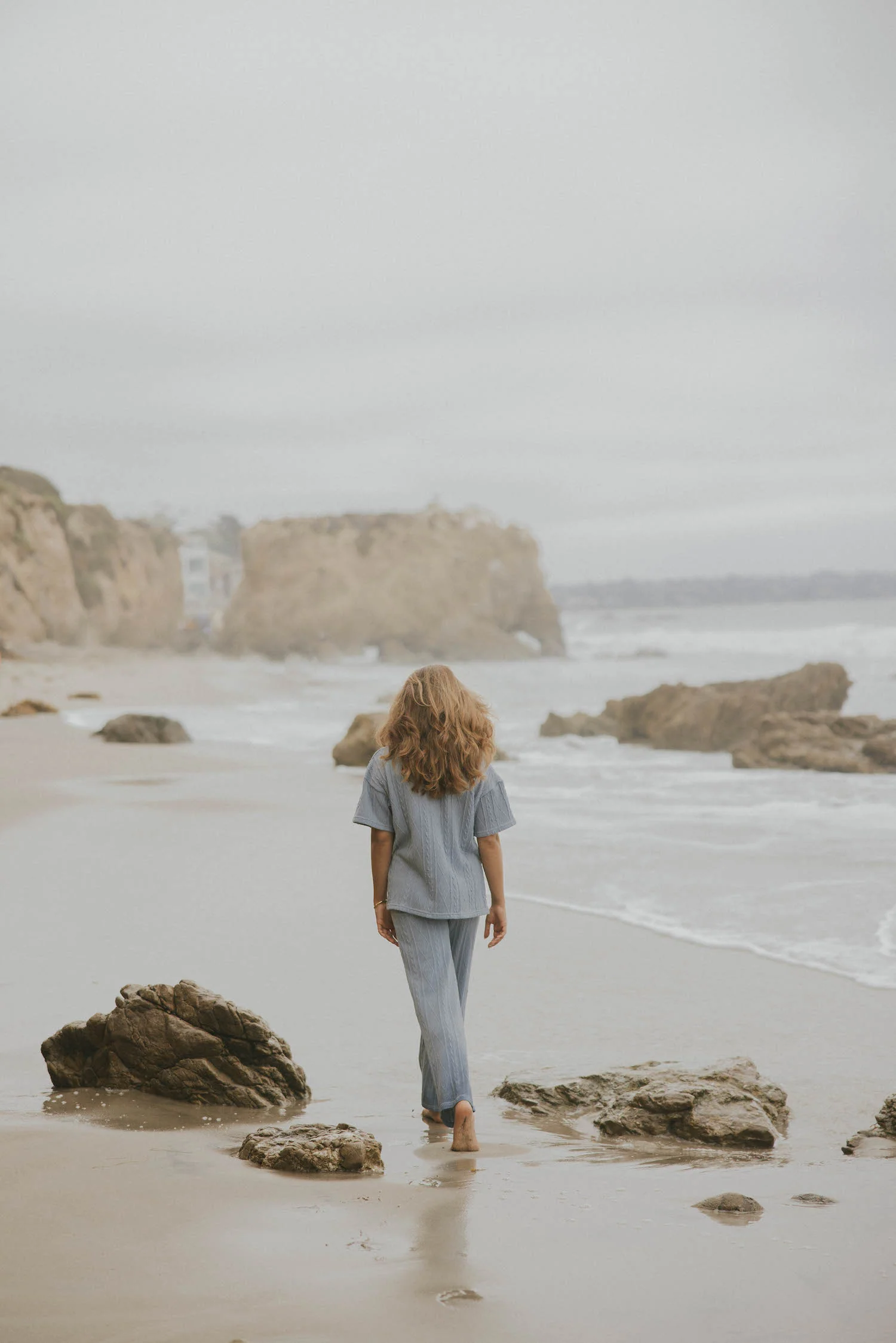 Cielo Cable Knit Short Sleeve | Sky - Image 5