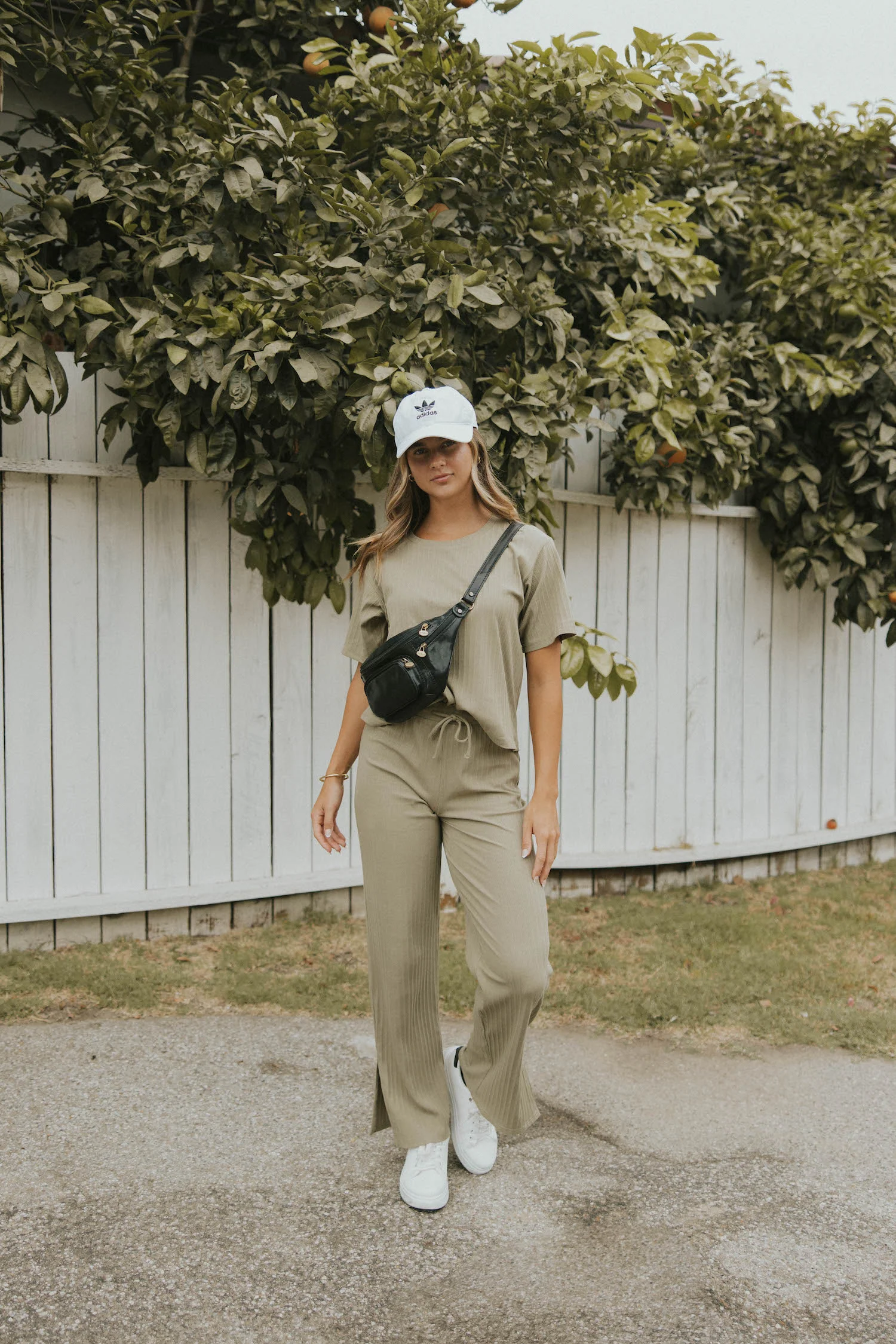 Monterey Pant in Sage | Green Split Hem Pant - Image 3