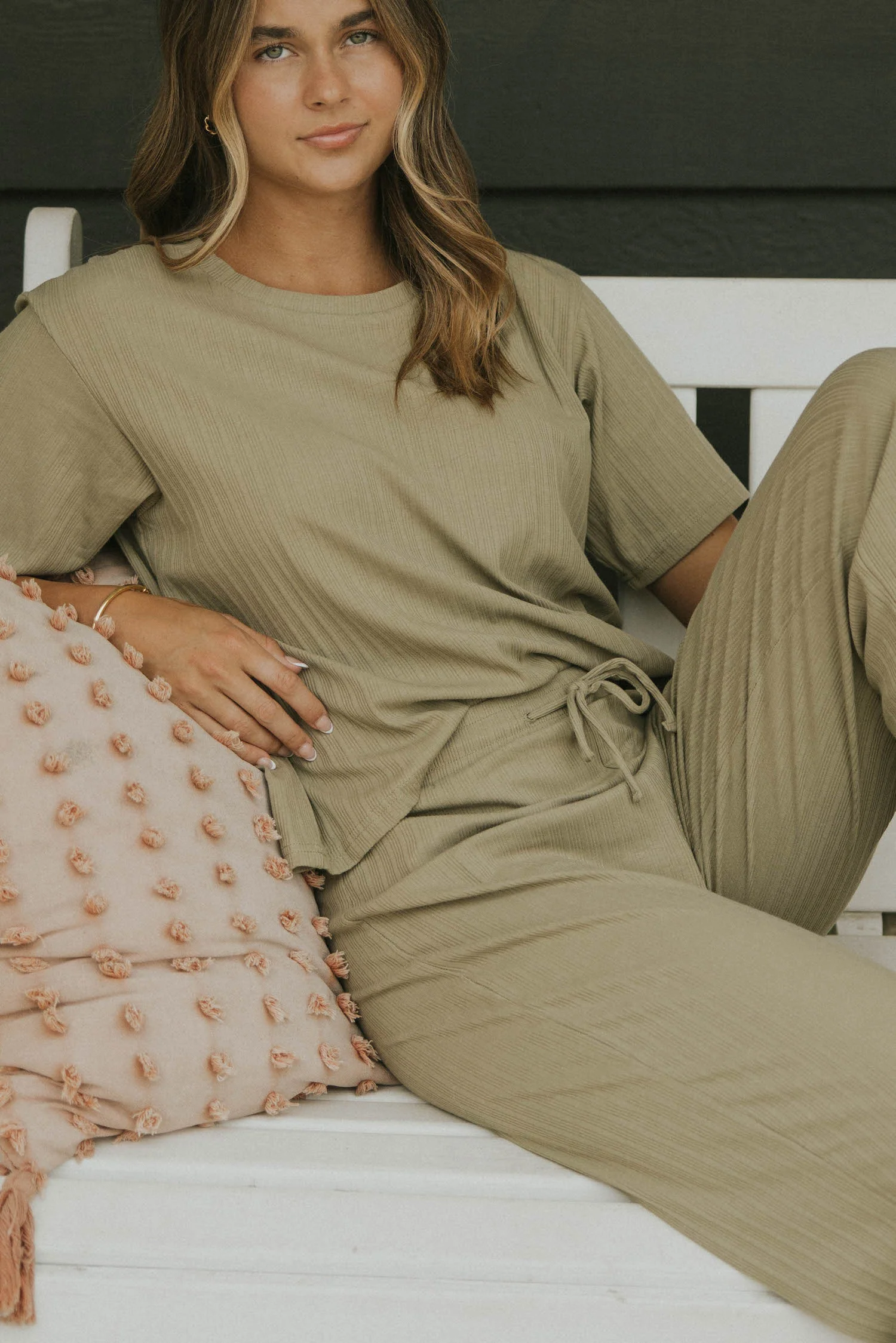 Monterey Top in Sage | Sage Green Ribbed Top Women - Image 7