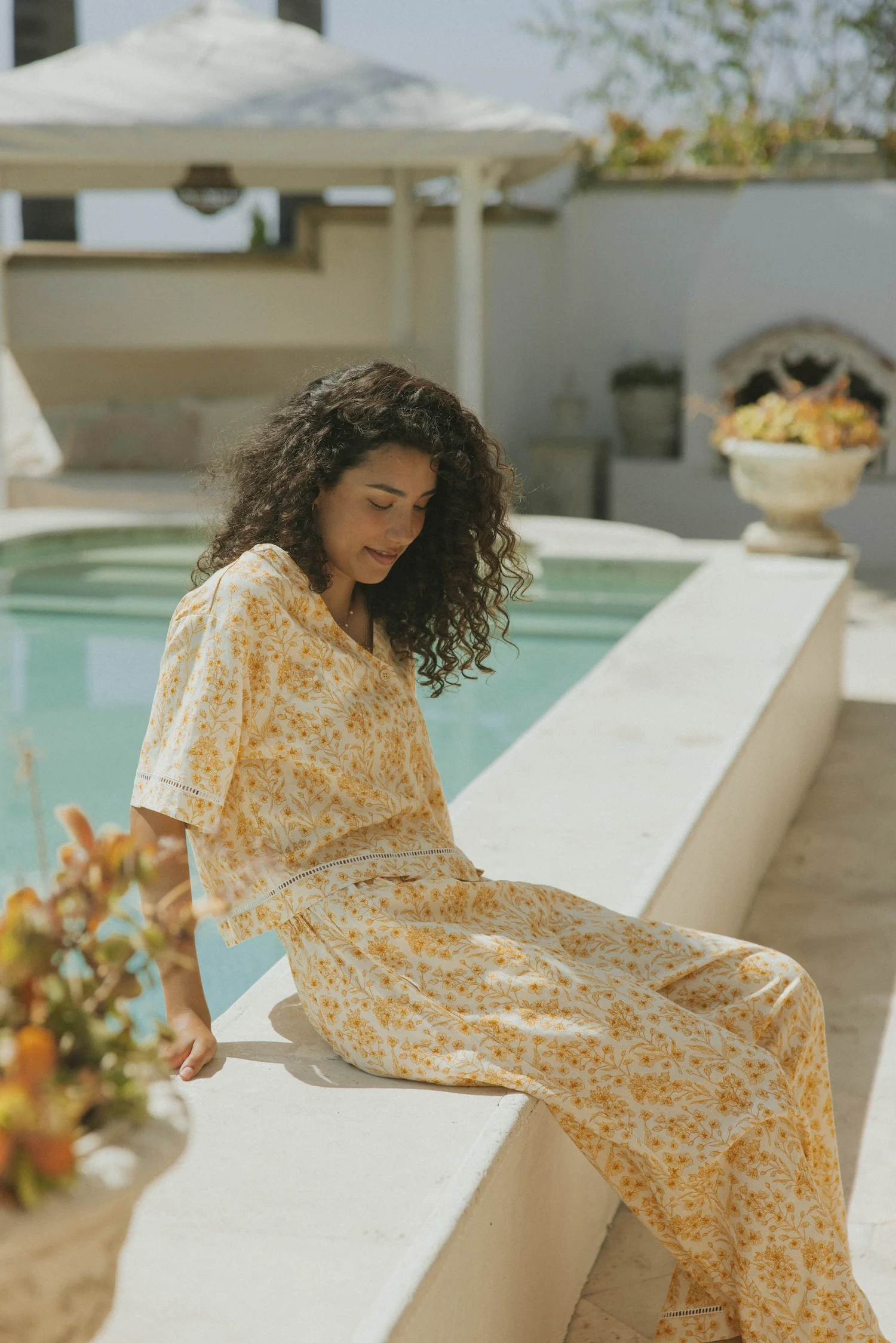 Clara Top in Honeysuckle | Floral Blouse - Image 4
