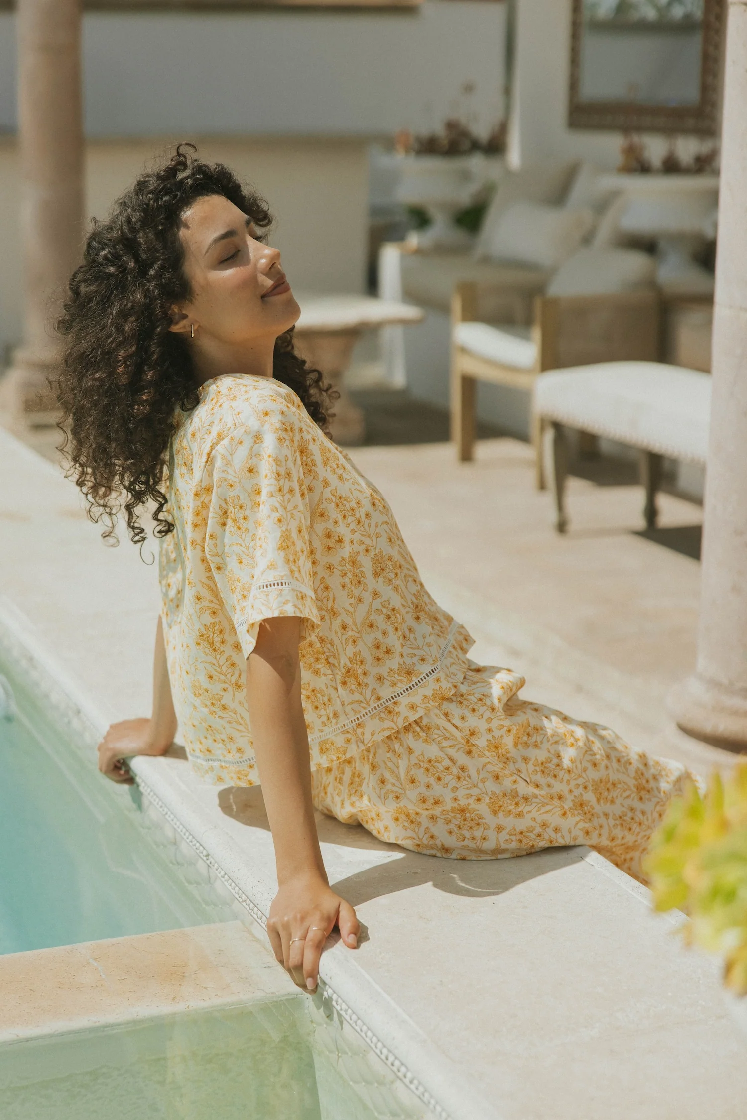 Clara Top in Honeysuckle | Floral Blouse - Image 6