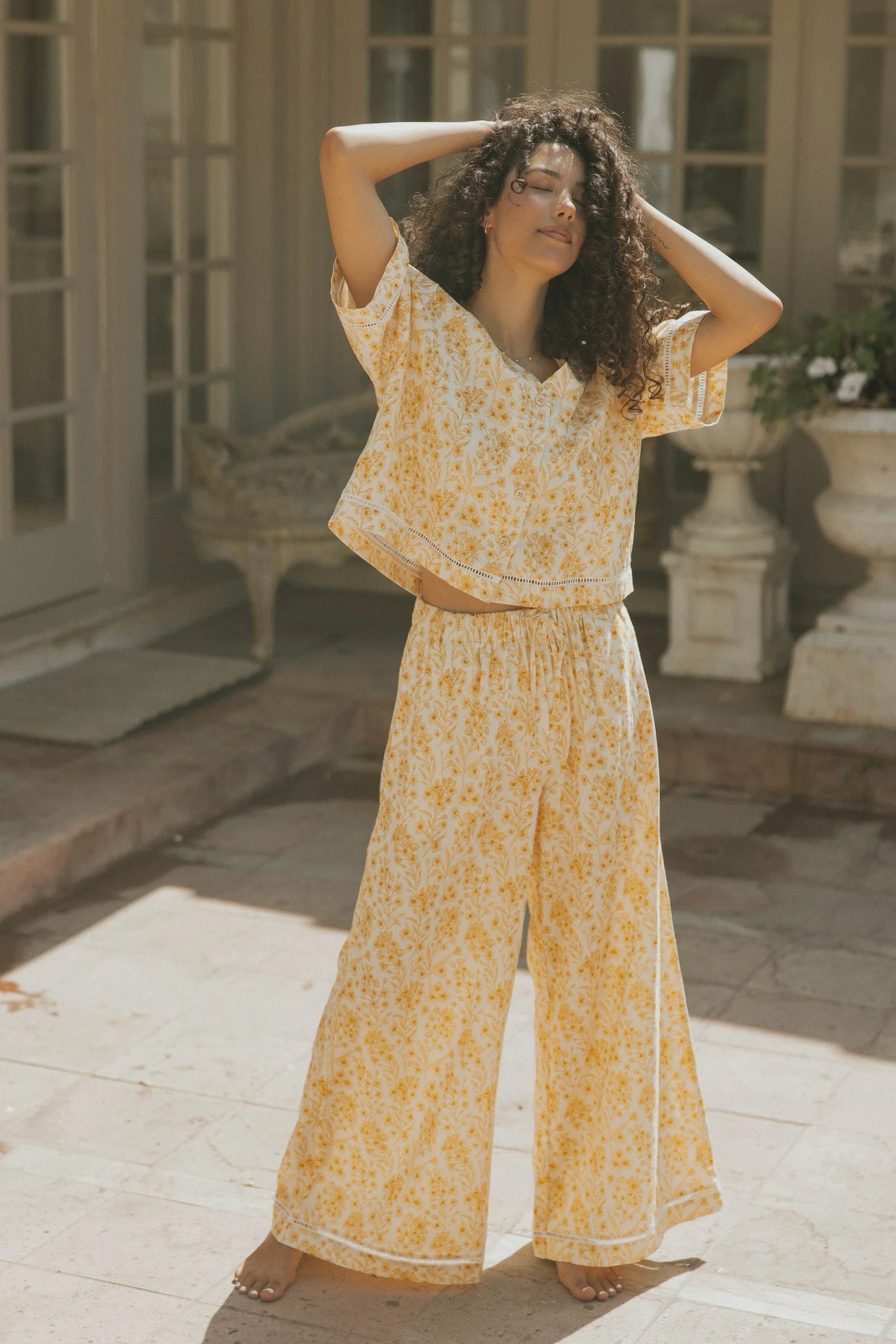 Clara Top in Honeysuckle | Floral Blouse - Image 7