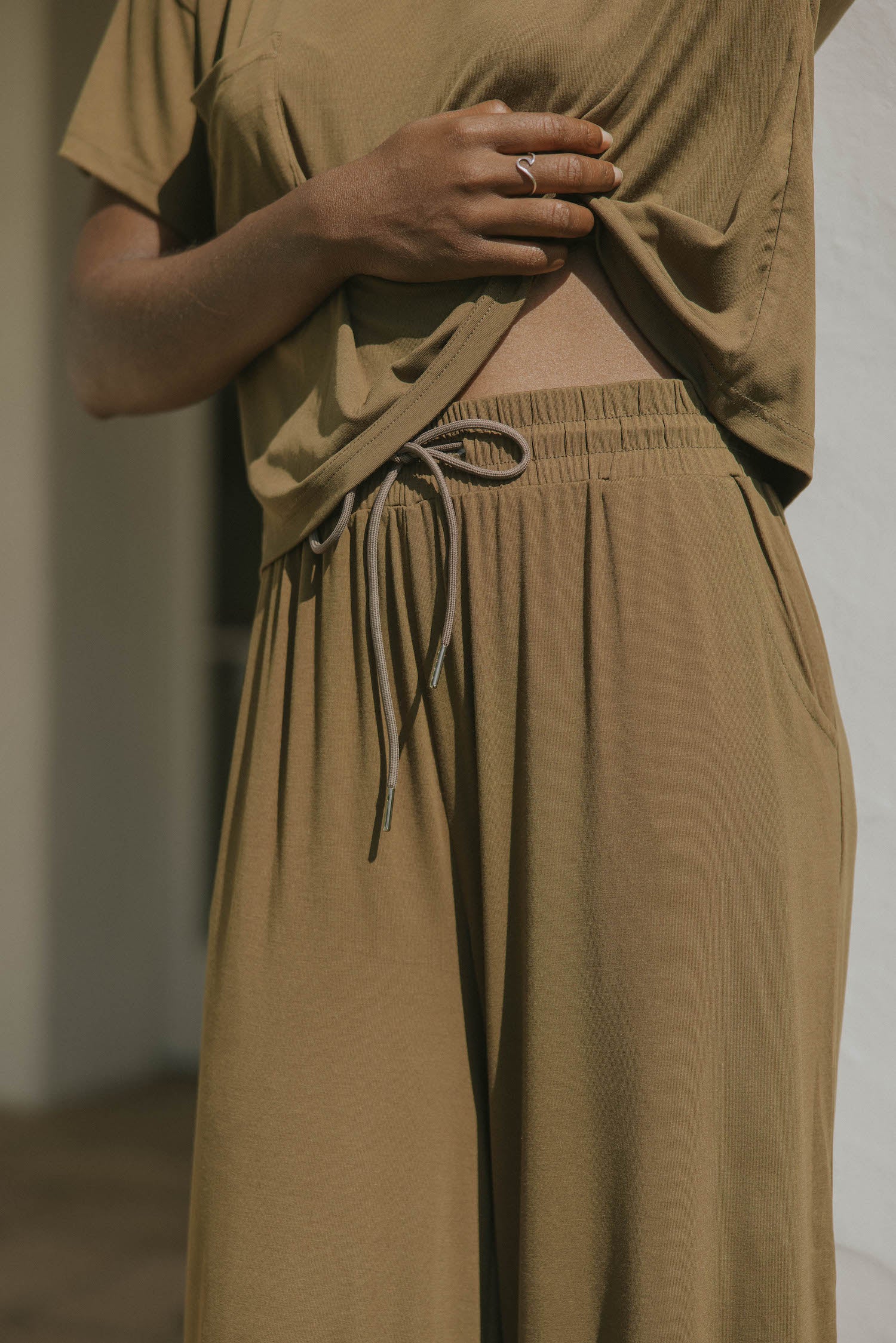 Luna Bamboo Sleep Pant | Olive - Image 6