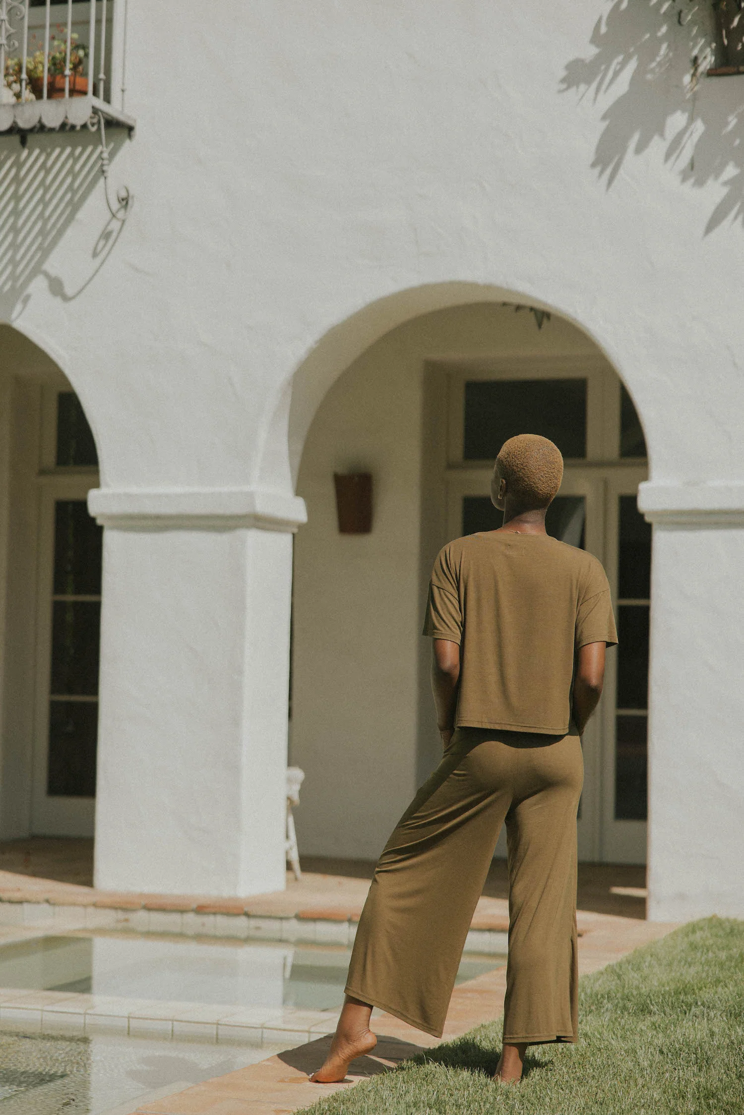 Luna Bamboo Sleep Pant | Olive - Image 7
