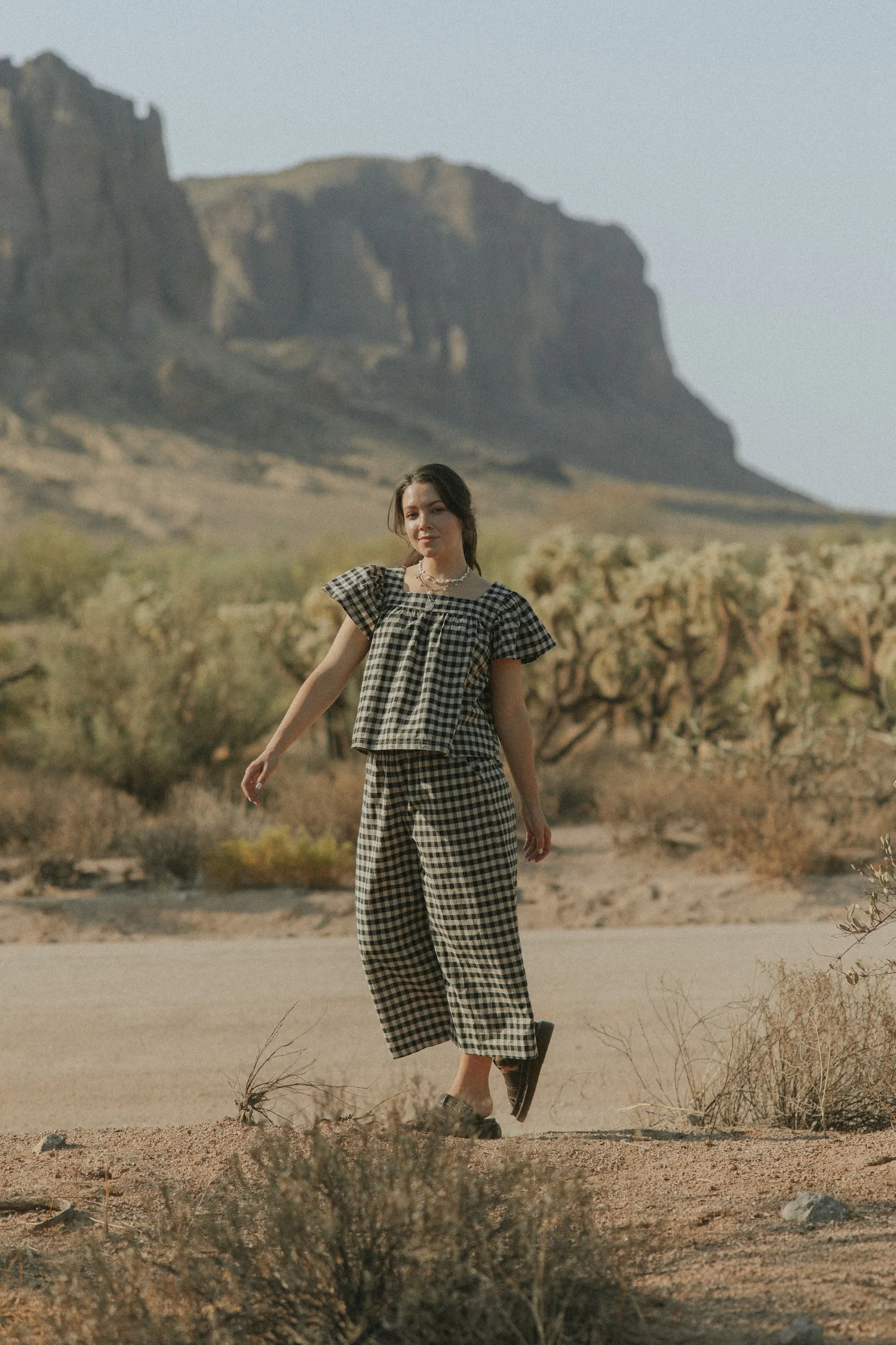 Meadow Top in Charcoal | Flutter Sleeve Top - Image 6