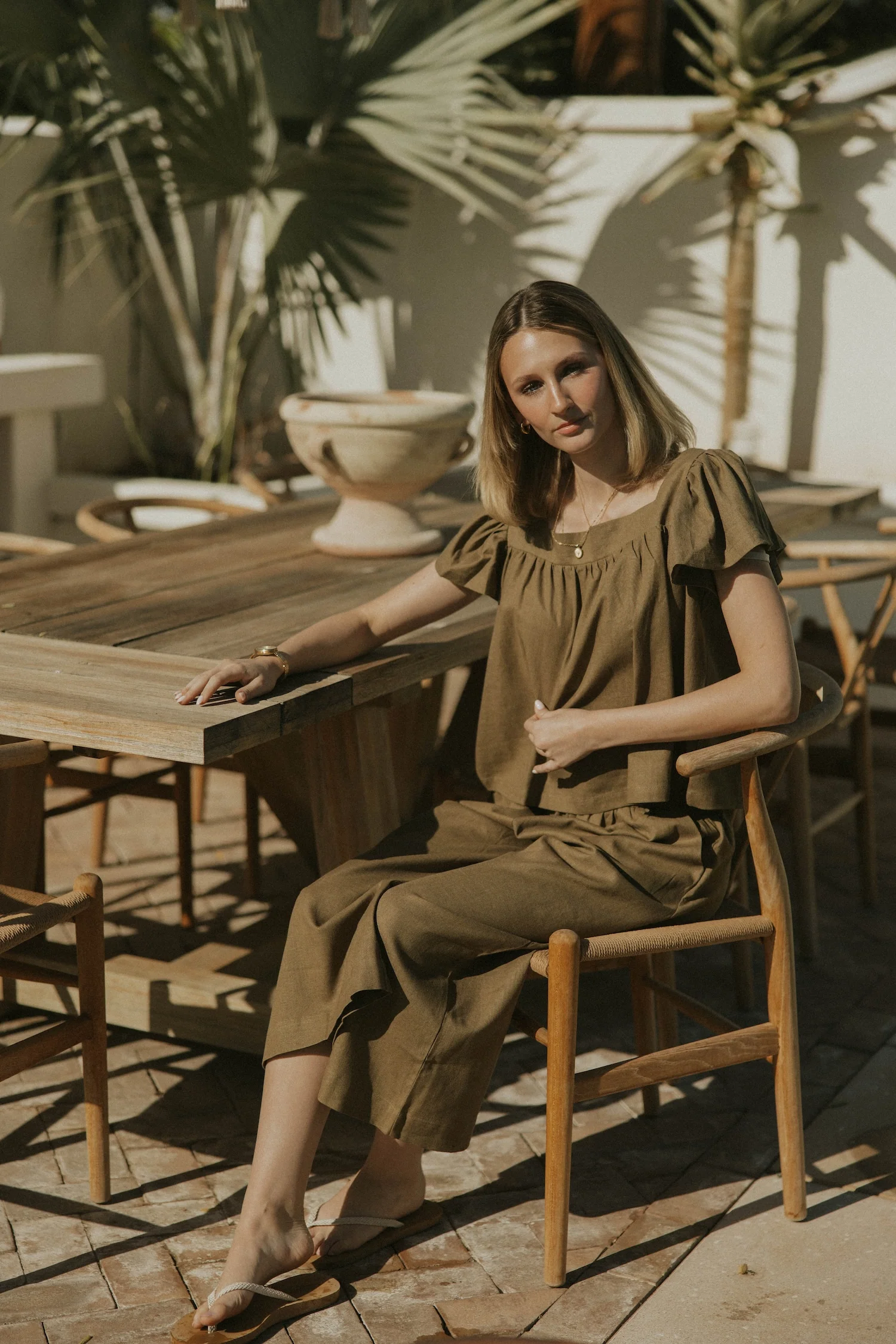 Meadow Top In Olive | Olive Green Blouse - Image 6