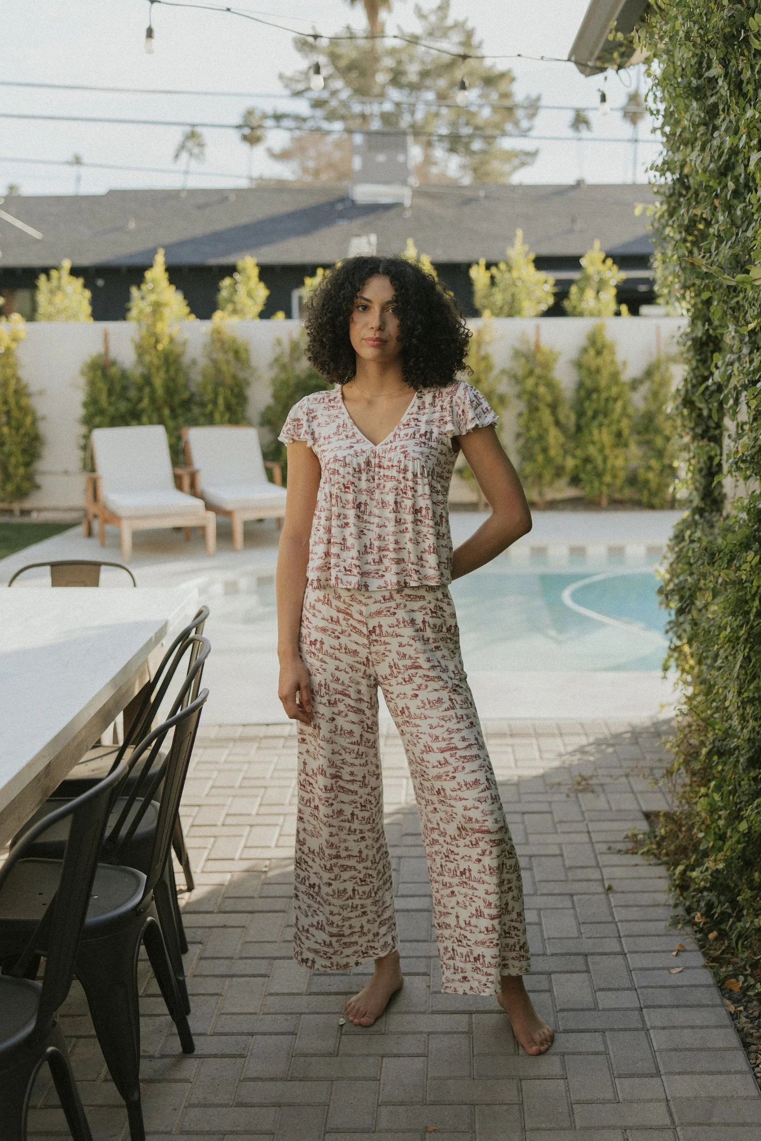 Nellie Pant in Wild West | Western Lounge Pant - Image 3