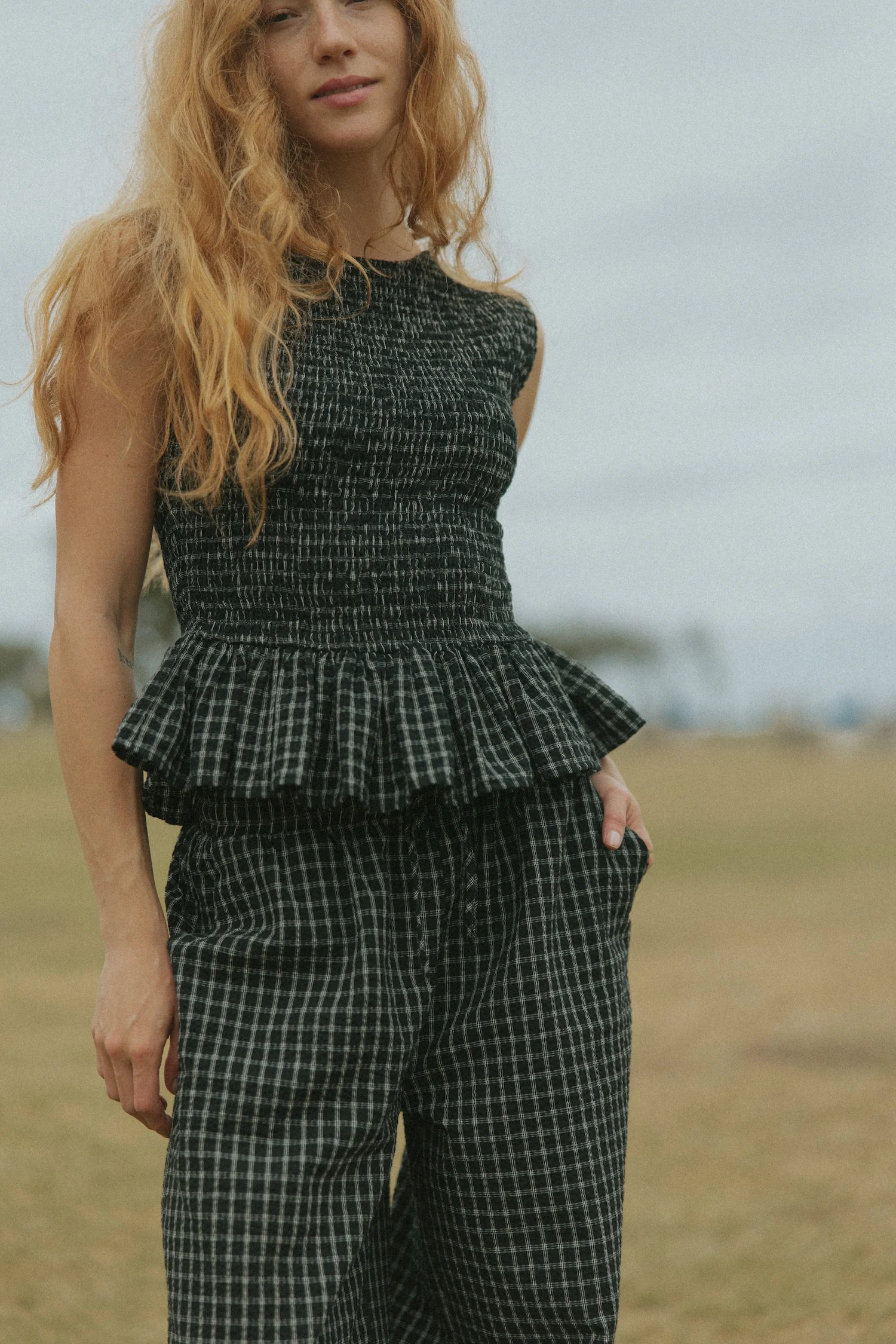 Nova Top in Obsidian | Black Ruffle Top - Image 4